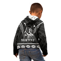 Personalised Hawaii Happy King Kamehameha Day Kid Hoodie Kakau Pattern LT05 - Polynesian Pride