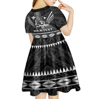 Personalised Hawaii Happy King Kamehameha Day Kid Short Sleeve Dress Kakau Pattern LT05 - Polynesian Pride