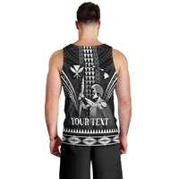 Personalised Hawaii Happy King Kamehameha Day Men Tank Top Kakau Pattern LT05 - Polynesian Pride