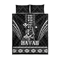 Hawaii Happy King Kamehameha Day Quilt Bed Set Kakau Pattern LT05 - Polynesian Pride