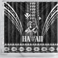 Hawaii Happy King Kamehameha Day Shower Curtain Kakau Pattern LT05 - Polynesian Pride