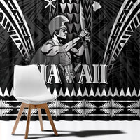 Hawaii Happy King Kamehameha Day Window Curtain Kakau Pattern LT05 - Polynesian Pride