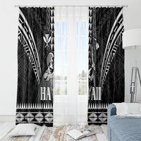 Hawaii Happy King Kamehameha Day Window Curtain Kakau Pattern LT05 - Polynesian Pride