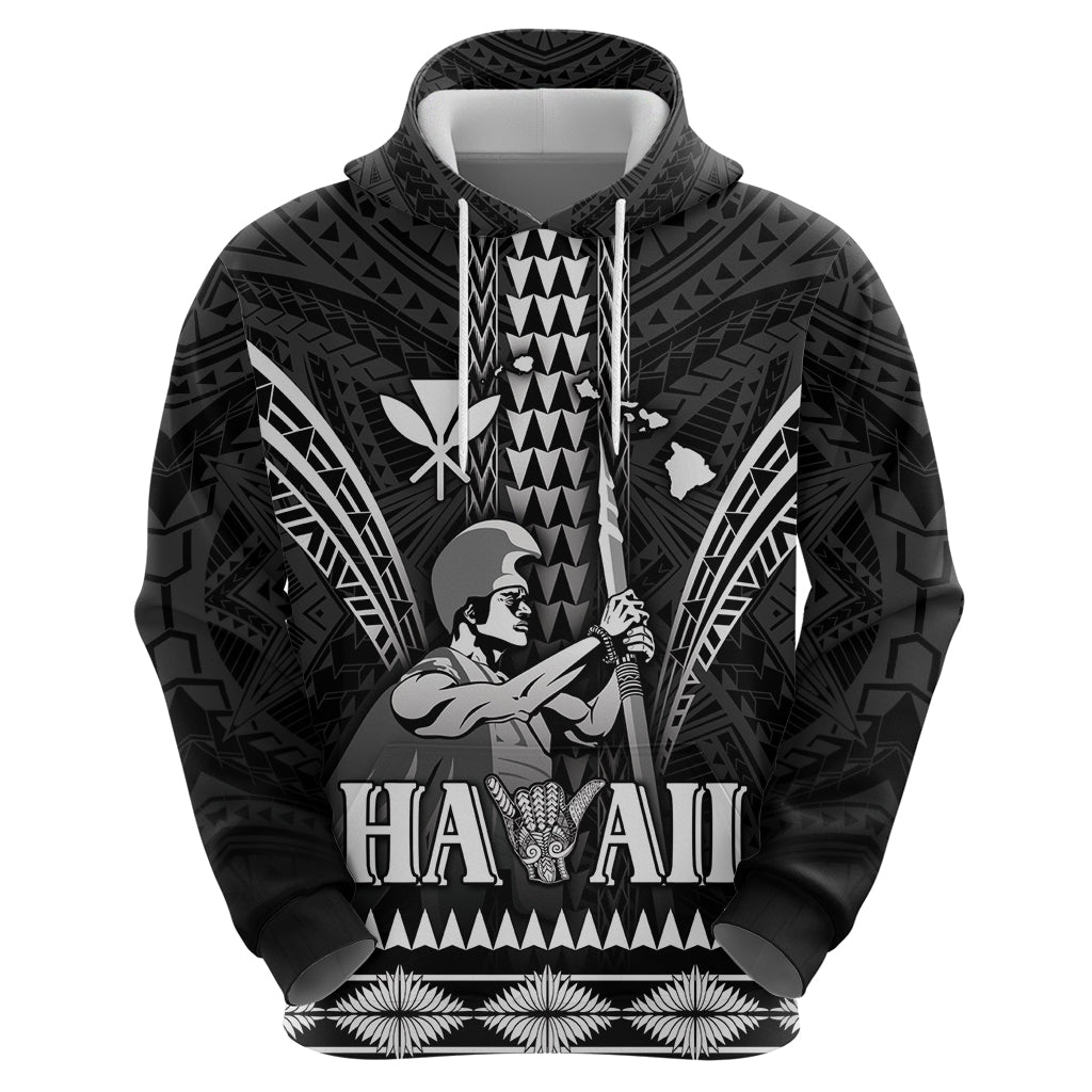 Personalised Hawaii Happy King Kamehameha Day Zip Hoodie Kakau Pattern LT05 - Polynesian Pride