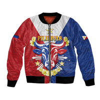 Personalised Philippines Independence Day Bomber Jacket Maligayang Araw ng Kalayaan Filipino Carabao LT05 Unisex Red - Polynesian Pride