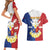 Personalised Philippines Independence Day Couples Matching Short Sleeve Bodycon Dress and Hawaiian Shirt Maligayang Araw ng Kalayaan Filipino Carabao