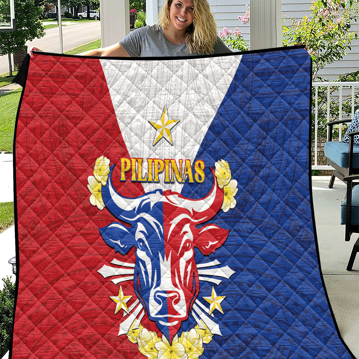 Philippines Independence Day Quilt Maligayang Araw ng Kalayaan Filipino Carabao