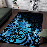 Matariki New Zealand Area Rug Maori Pattern Blue Galaxy LT05 Blue - Polynesian Pride