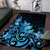 Matariki New Zealand Area Rug Maori Pattern Blue Galaxy