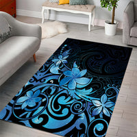 Matariki New Zealand Area Rug Maori Pattern Blue Galaxy LT05 - Polynesian Pride