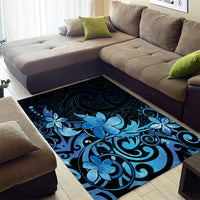 Matariki New Zealand Area Rug Maori Pattern Blue Galaxy LT05 - Polynesian Pride