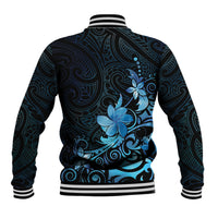 Matariki New Zealand Baseball Jacket Maori Pattern Blue Galaxy LT05 - Polynesian Pride