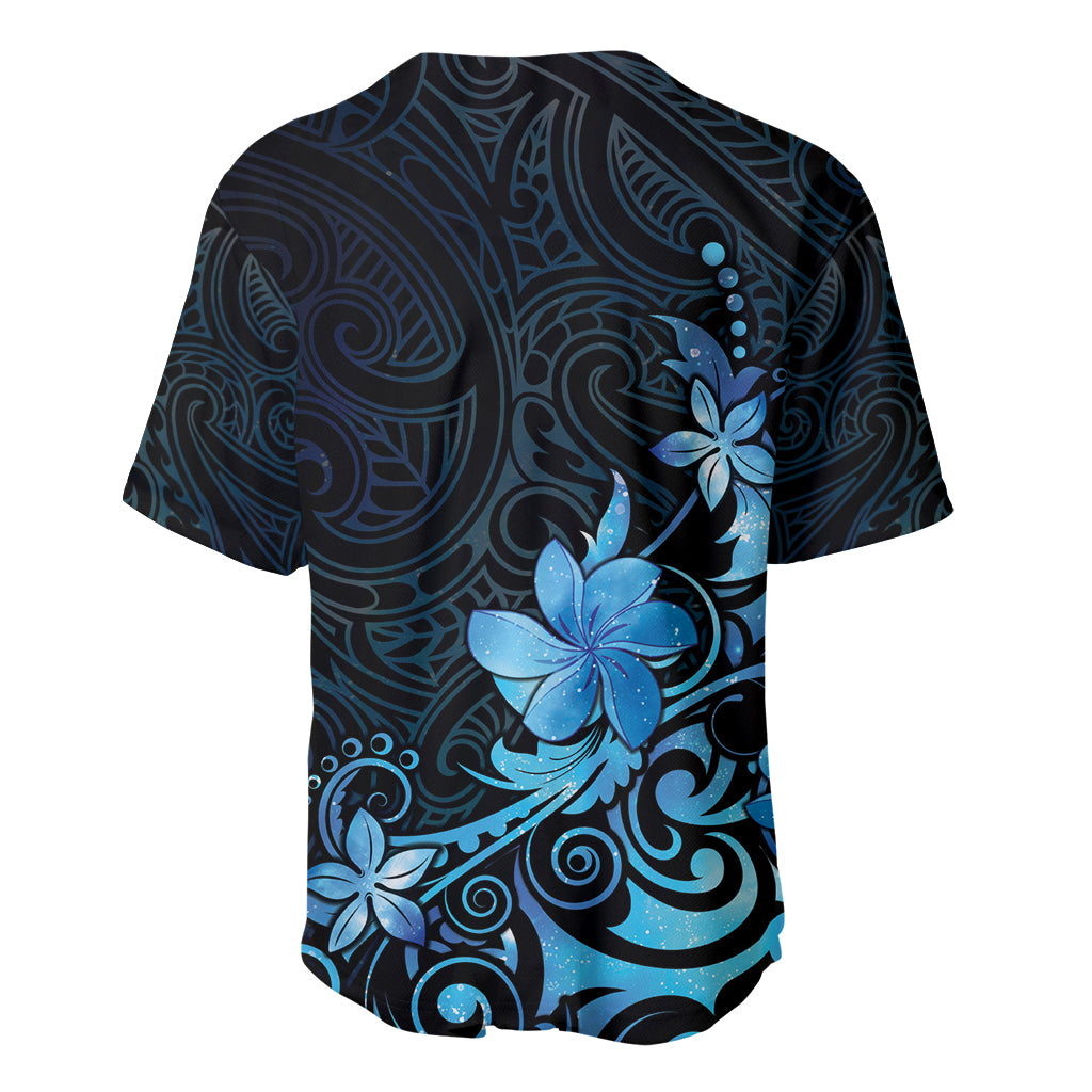 Matariki New Zealand Baseball Jersey Maori Pattern Blue Galaxy LT05 - Polynesian Pride