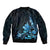 Matariki New Zealand Bomber Jacket Maori Pattern Blue Galaxy