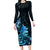 Matariki New Zealand Family Matching Long Sleeve Bodycon Dress and Hawaiian Shirt Maori Pattern Blue Galaxy