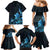 Matariki New Zealand Family Matching Mermaid Dress and Hawaiian Shirt Maori Pattern Blue Galaxy