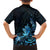 Matariki New Zealand Family Matching Off Shoulder Short Dress and Hawaiian Shirt Maori Pattern Blue Galaxy