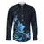 Matariki New Zealand Family Matching Puletasi and Hawaiian Shirt Maori Pattern Blue Galaxy