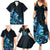 Matariki New Zealand Family Matching Summer Maxi Dress and Hawaiian Shirt Maori Pattern Blue Galaxy