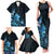 Matariki New Zealand Family Matching Tank Maxi Dress and Hawaiian Shirt Maori Pattern Blue Galaxy