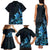 Matariki New Zealand Family Matching Tank Maxi Dress and Hawaiian Shirt Maori Pattern Blue Galaxy