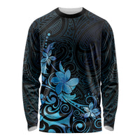 Matariki New Zealand Long Sleeve Shirt Maori Pattern Blue Galaxy LT05 Unisex Blue - Polynesian Pride
