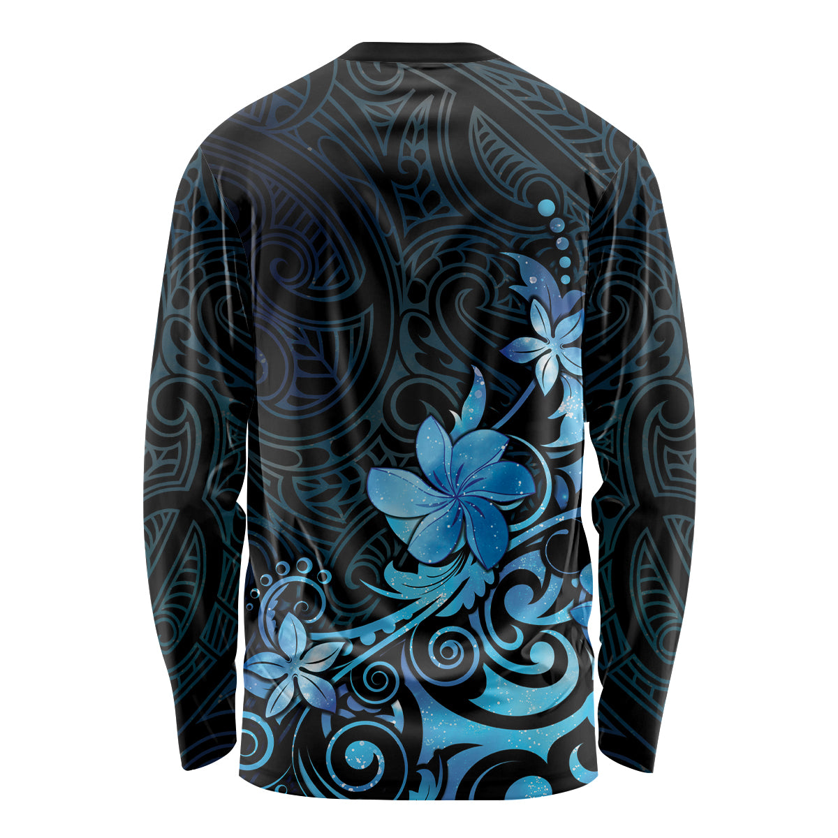 Matariki New Zealand Long Sleeve Shirt Maori Pattern Blue Galaxy LT05 - Polynesian Pride
