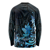 Matariki New Zealand Long Sleeve Shirt Maori Pattern Blue Galaxy LT05 - Polynesian Pride