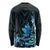 Matariki New Zealand Long Sleeve Shirt Maori Pattern Blue Galaxy