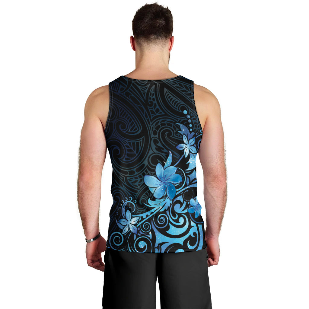 Matariki New Zealand Men Tank Top Maori Pattern Blue Galaxy LT05 - Polynesian Pride