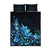 Matariki New Zealand Quilt Bed Set Maori Pattern Blue Galaxy