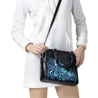 Matariki New Zealand Shoulder Handbag Maori Pattern Blue Galaxy LT05 - Polynesian Pride