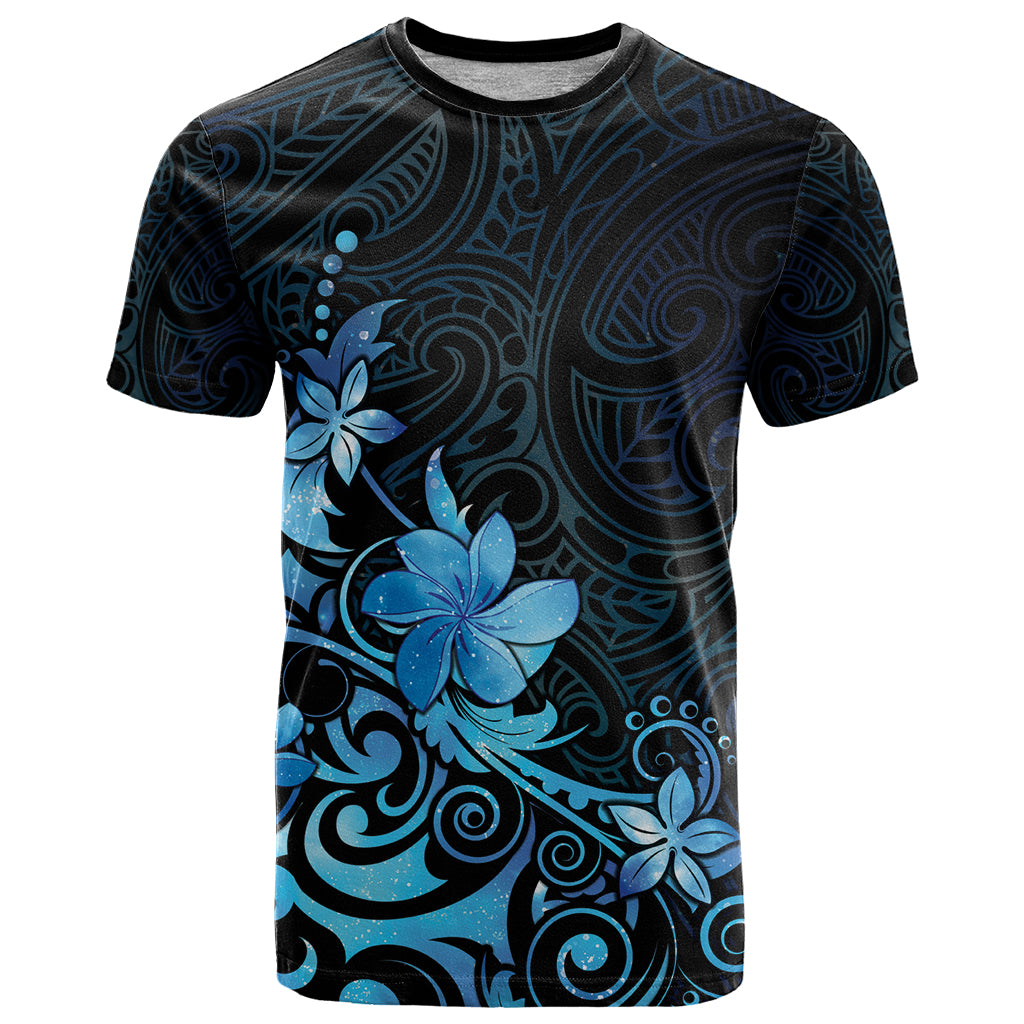 Matariki New Zealand T Shirt Maori Pattern Blue Galaxy