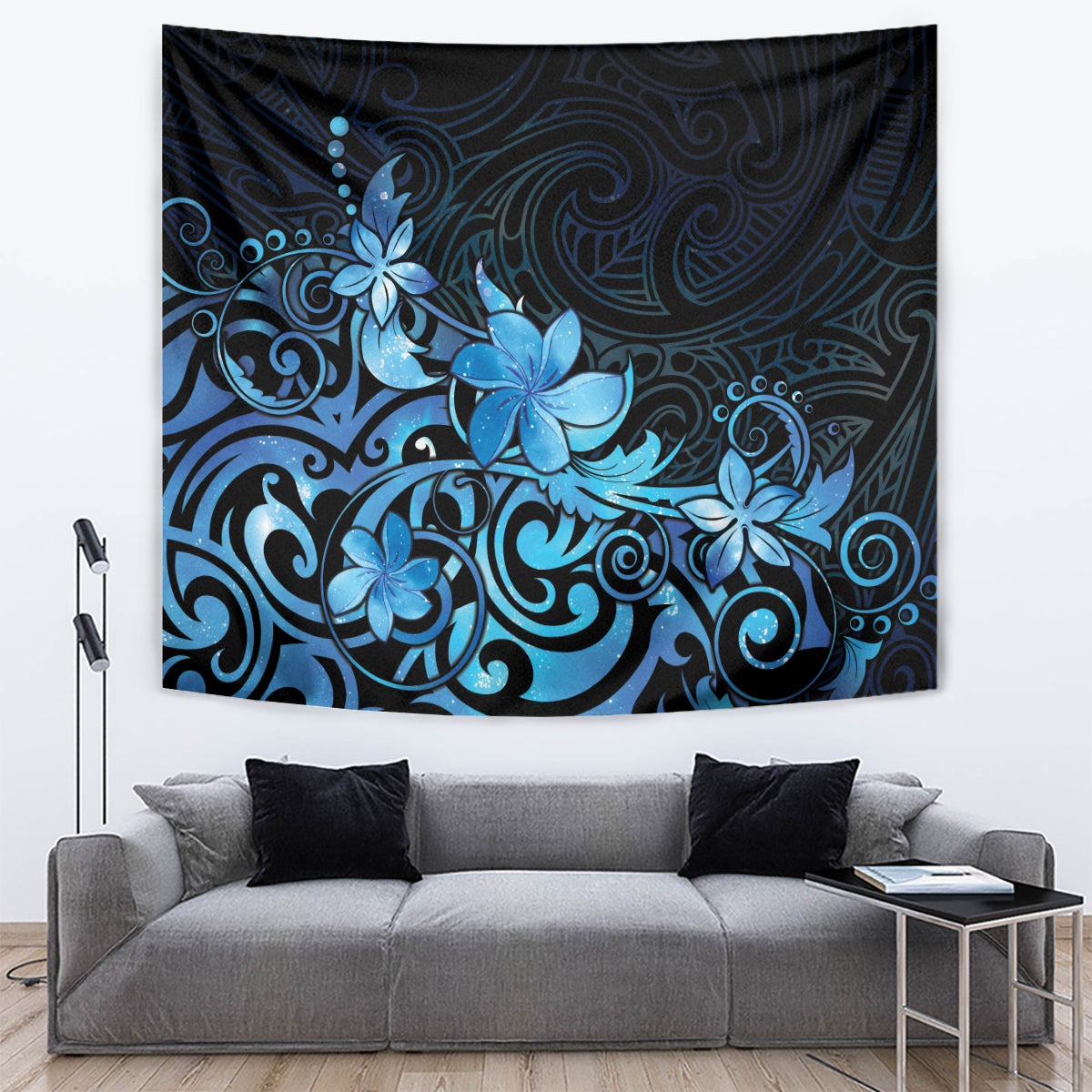 Matariki New Zealand Tapestry Maori Pattern Blue Galaxy LT05 Blue - Polynesian Pride