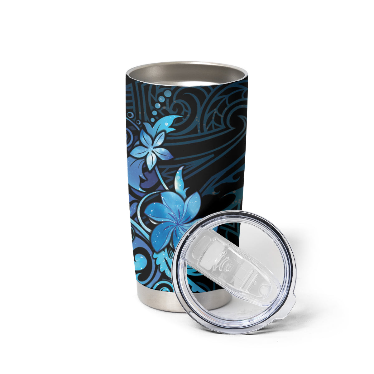 Matariki New Zealand Tumbler Cup Maori Pattern Blue Galaxy LT05 - Polynesian Pride
