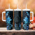 Matariki New Zealand Tumbler With Handle Maori Pattern Blue Galaxy