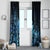 Matariki New Zealand Window Curtain Maori Pattern Blue Galaxy