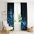 Matariki New Zealand Window Curtain Maori Pattern Blue Galaxy