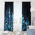 Matariki New Zealand Window Curtain Maori Pattern Blue Galaxy