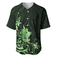 Matariki New Zealand Baseball Jersey Maori Pattern Green Galaxy LT05 Green - Polynesian Pride