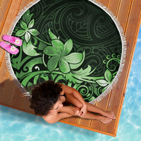 Matariki New Zealand Beach Blanket Maori Pattern Green Galaxy LT05 - Polynesian Pride