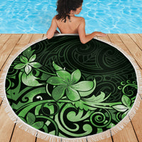 Matariki New Zealand Beach Blanket Maori Pattern Green Galaxy LT05 - Polynesian Pride
