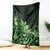 Matariki New Zealand Blanket Maori Pattern Green Galaxy