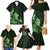 Matariki New Zealand Family Matching Mermaid Dress and Hawaiian Shirt Maori Pattern Green Galaxy