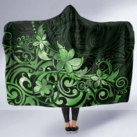 Matariki New Zealand Hooded Blanket Maori Pattern Green Galaxy LT05 - Polynesian Pride