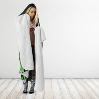Matariki New Zealand Hooded Blanket Maori Pattern Green Galaxy LT05 - Polynesian Pride