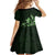 Matariki New Zealand Kid Short Sleeve Dress Maori Pattern Green Galaxy