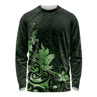 Matariki New Zealand Long Sleeve Shirt Maori Pattern Green Galaxy LT05 Unisex Green - Polynesian Pride