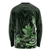 Matariki New Zealand Long Sleeve Shirt Maori Pattern Green Galaxy LT05 - Polynesian Pride