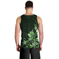 Matariki New Zealand Men Tank Top Maori Pattern Green Galaxy LT05 - Polynesian Pride
